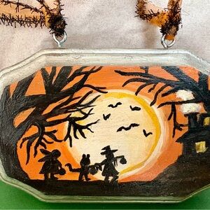 About A Girl Halloween Wall Decor - Orange and Black